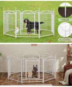 32″ 8 Panels Metal Dog Pen
