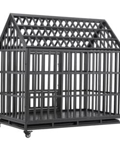 48″ Heavy Duty Dog Kennel With Roof