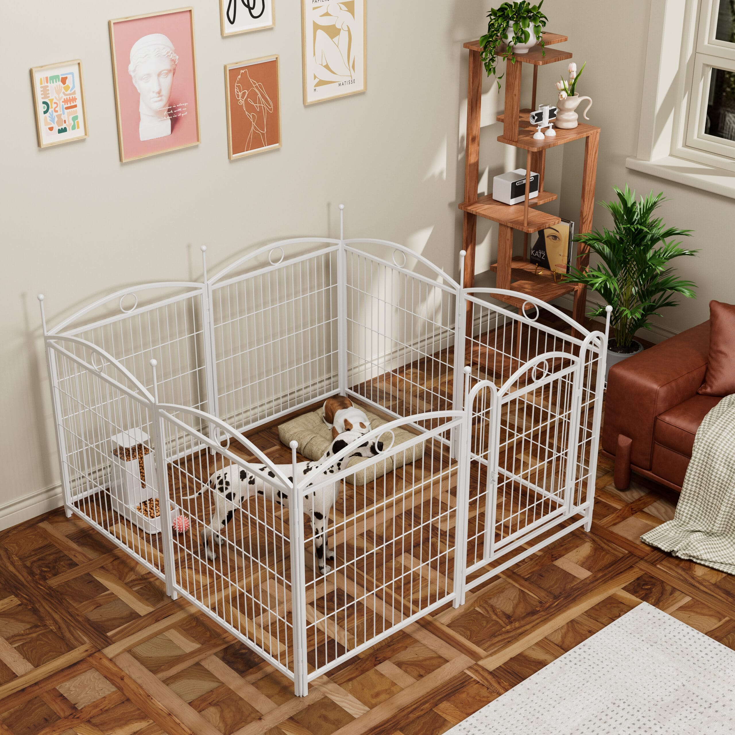32″ 8 Panels Metal Dog Pen