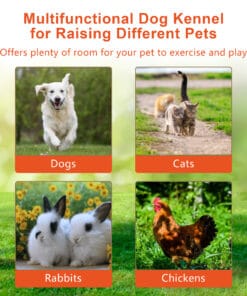 Large Metal Outdoor Dog Kennel