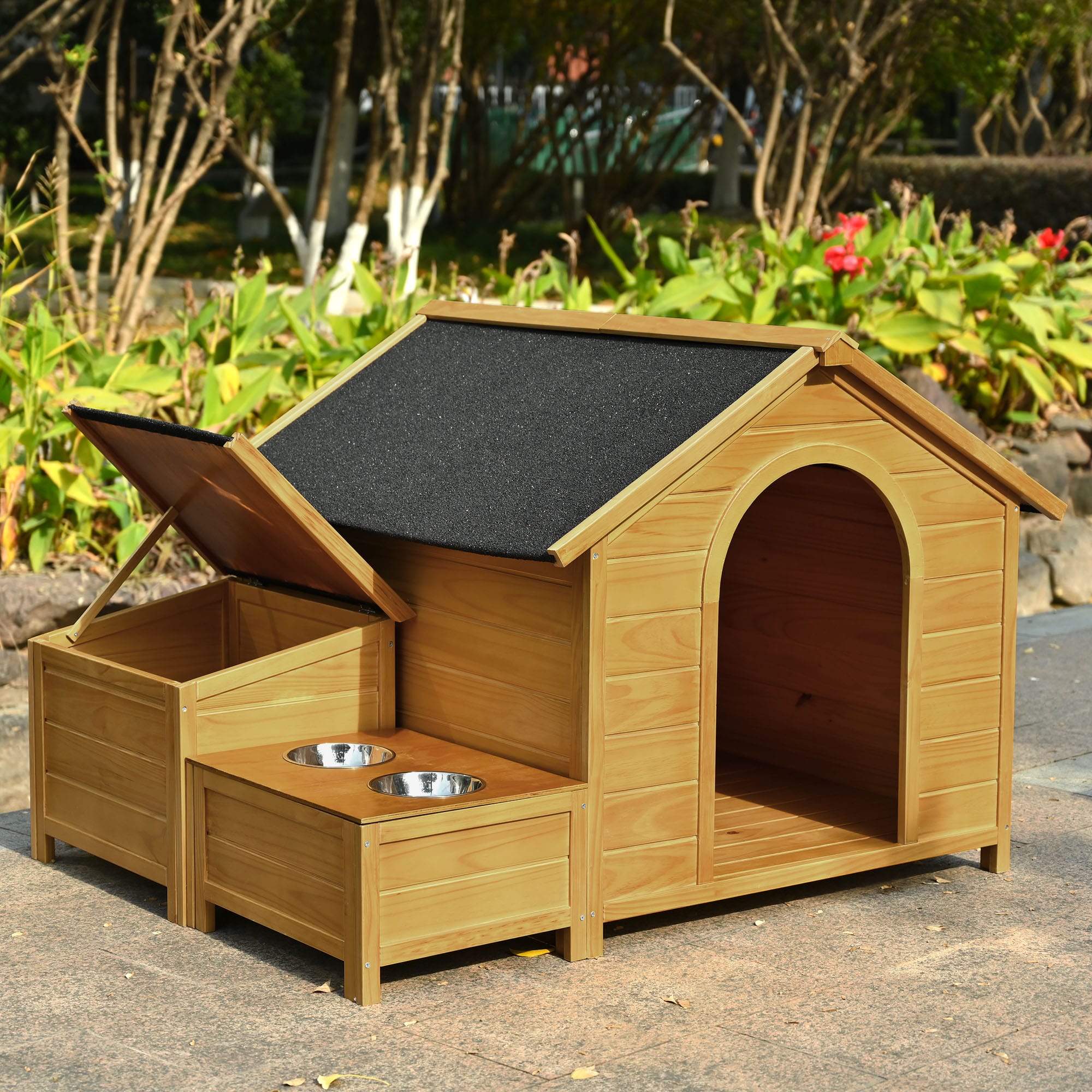 51.18" Large Wooden Dog House