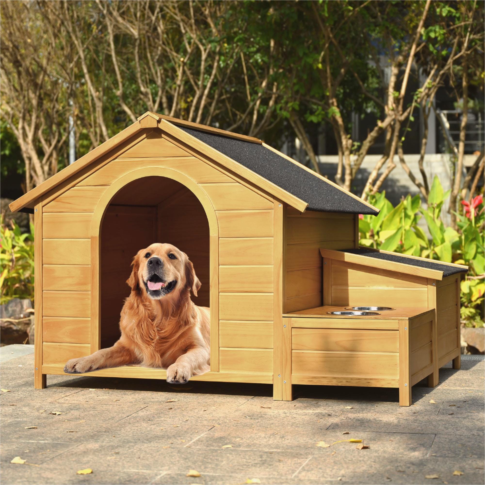 51.18" Large Wooden Dog House