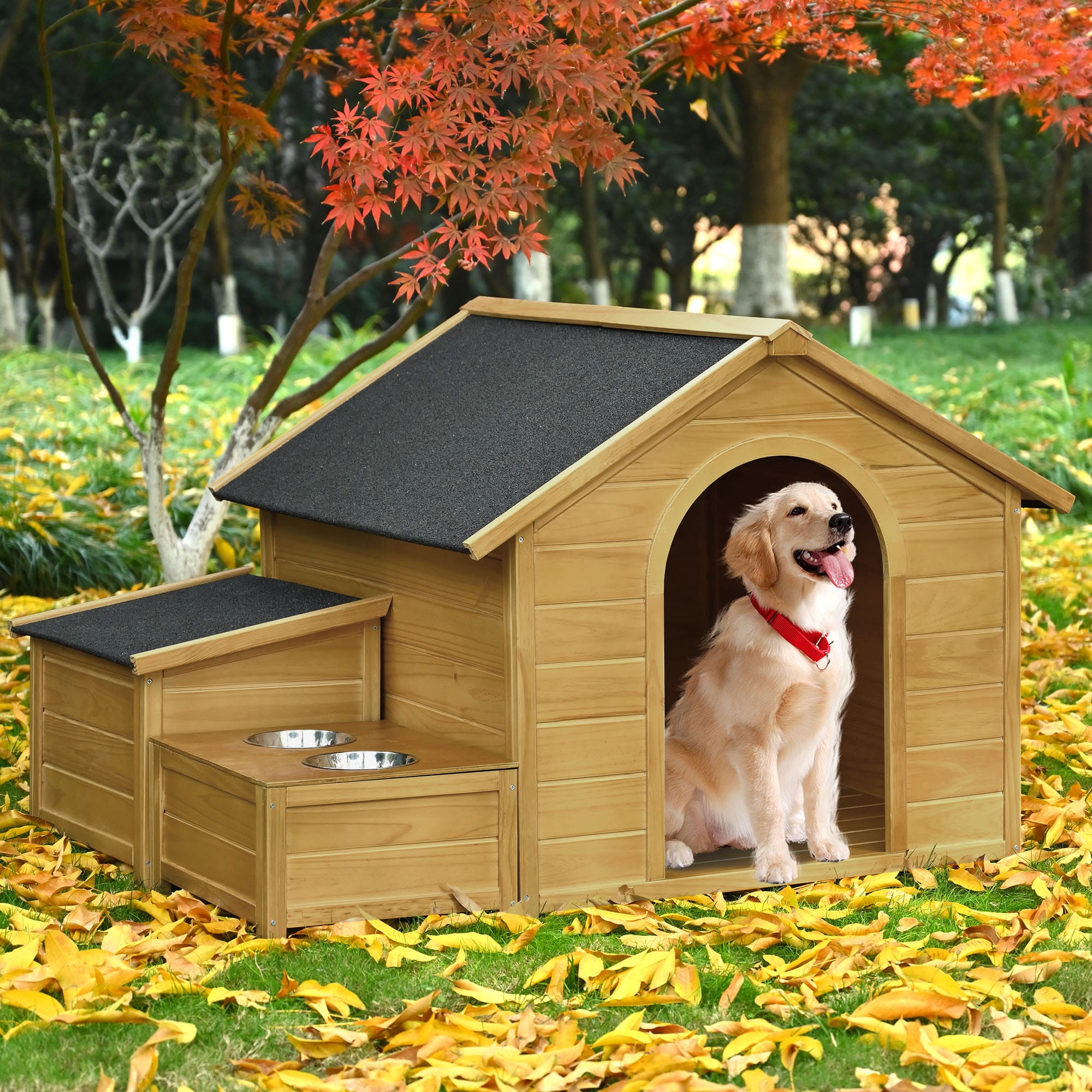 51.18" Large Wooden Dog House