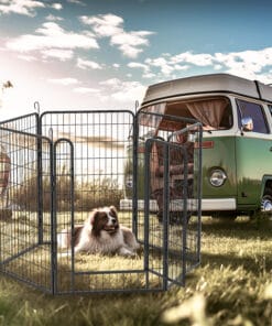 39.37″H 16 Panels Metal Dog Playpen