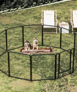 31.7″H 12 Panels Metal Dog Playpen