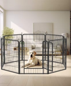 8 Panels Heavy Duty Metal Playpen