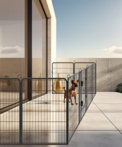 8 Panels Heavy Duty Metal Playpen