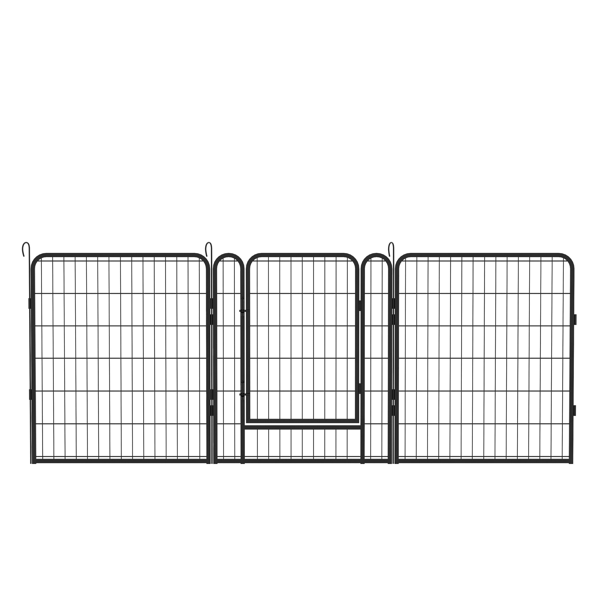 31.7"H 16 Panels Metal Dog Playpen