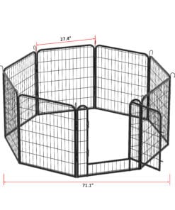 8 Panels Heavy Duty Metal Playpen