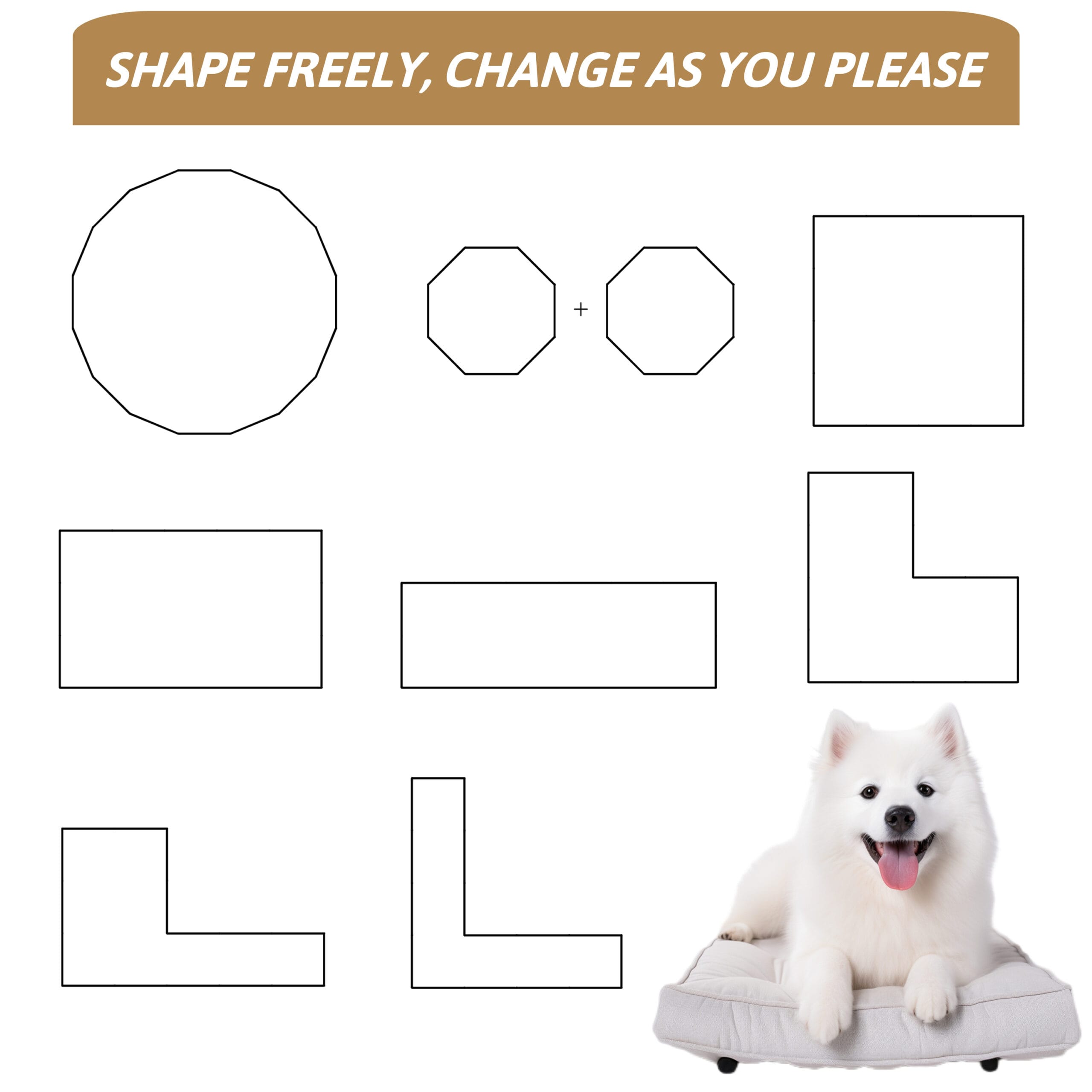 31.7"H 16 Panels Metal Dog Playpen