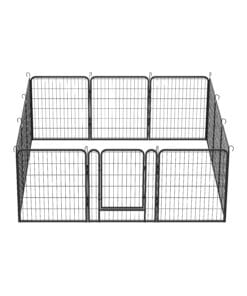 31.7″H 12 Panels Metal Dog Playpen
