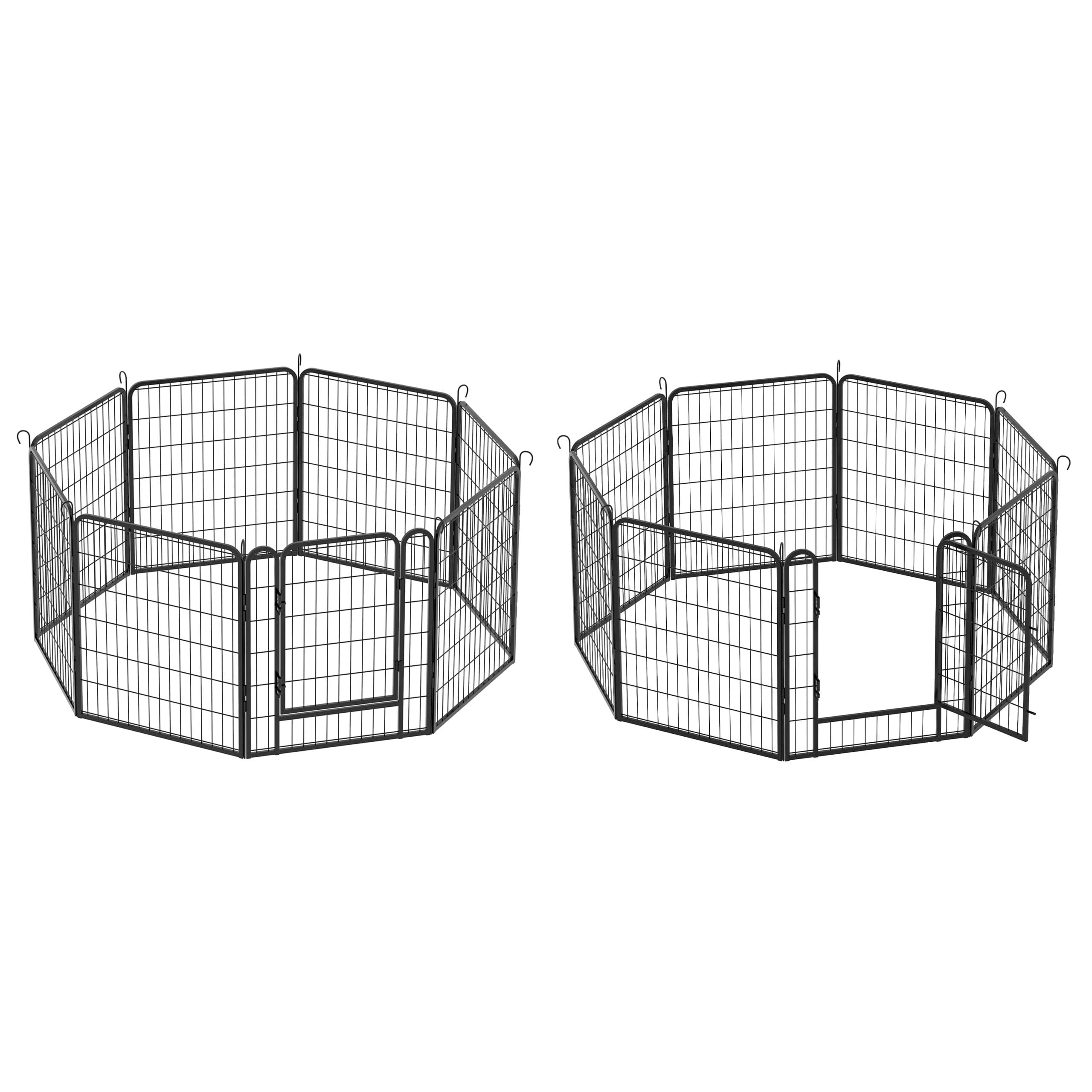 31.7"H 16 Panels Metal Dog Playpen