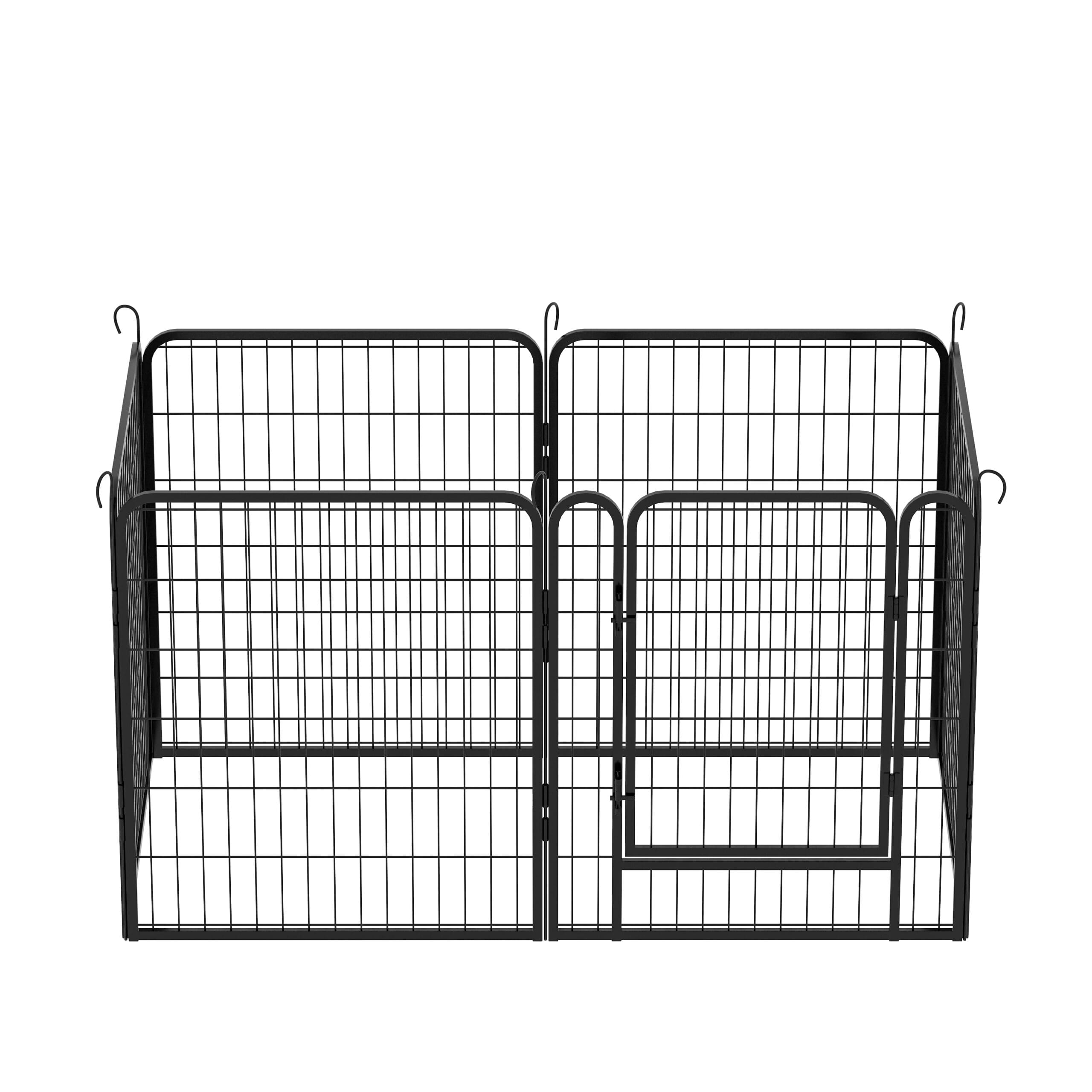 31.7"H 6 Panels Metal Dog Playpen