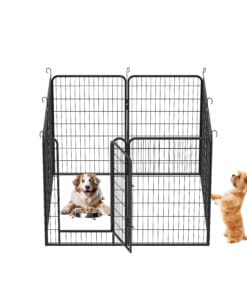 39.37″H 8 Panels Metal Dog Playpen