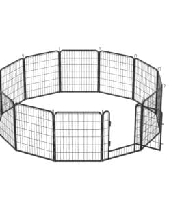 31.7″H 12 Panels Metal Dog Playpen