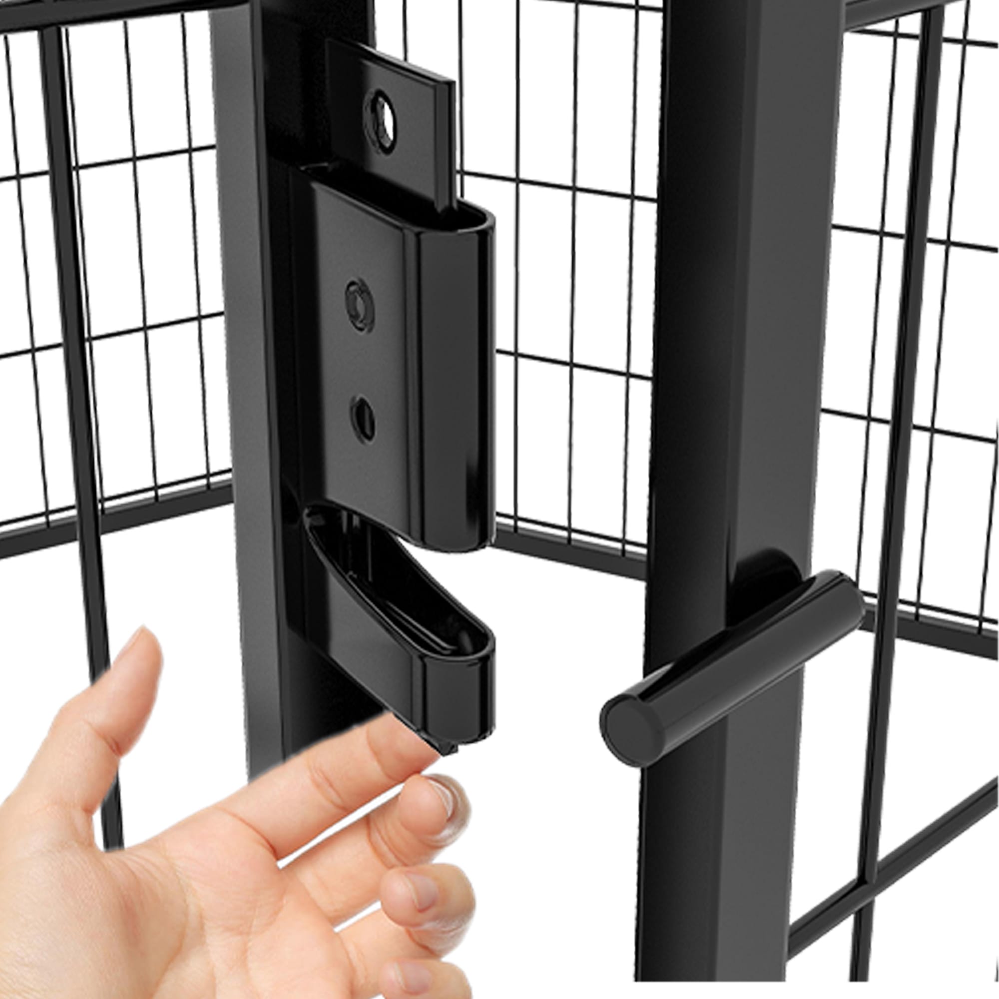 31.7"H 6 Panels Metal Dog Playpen