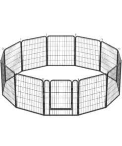 31.7″H 12 Panels Metal Dog Playpen