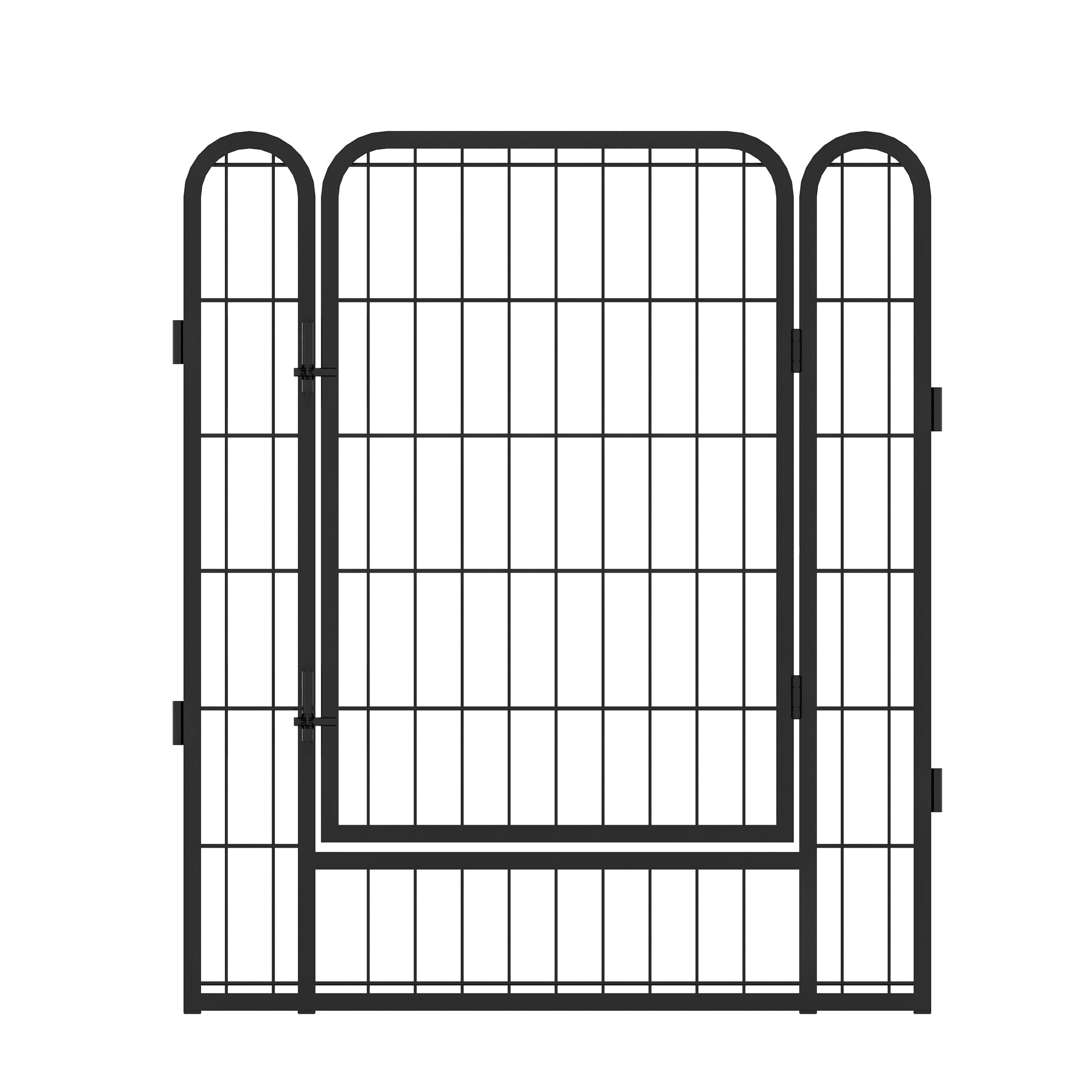 31.7"H 6 Panels Metal Dog Playpen