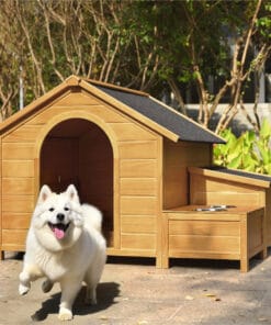 51.18" Large Wooden Dog House