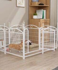 24" 8 Panels Metal Dog Pen