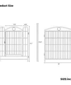 32″ 8 Panels Metal Dog Pen
