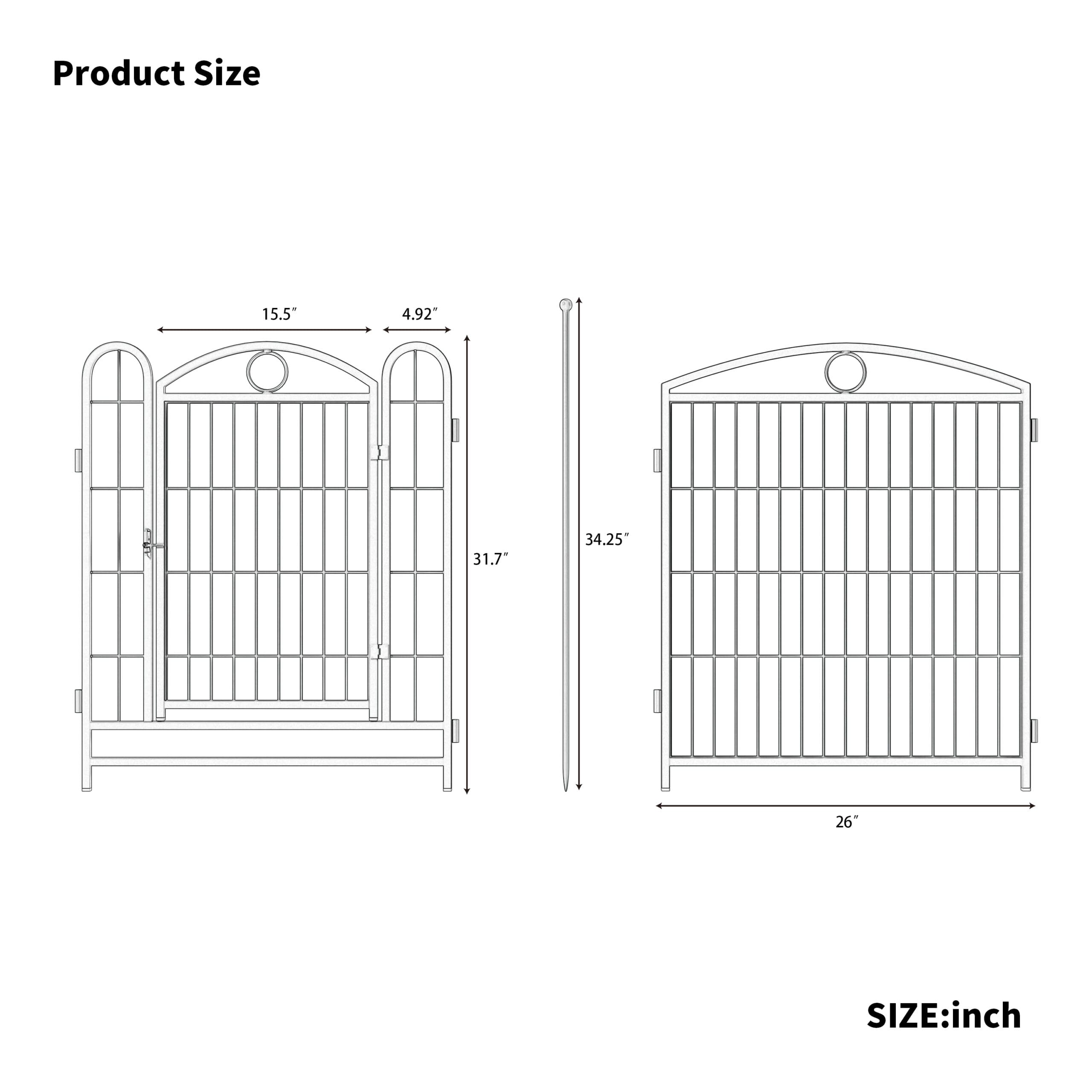 32″ 8 Panels Metal Dog Pen