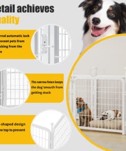 24″ Foldable Metal Dog Fence