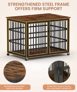 43.3″ Furniture Style Dog Crate