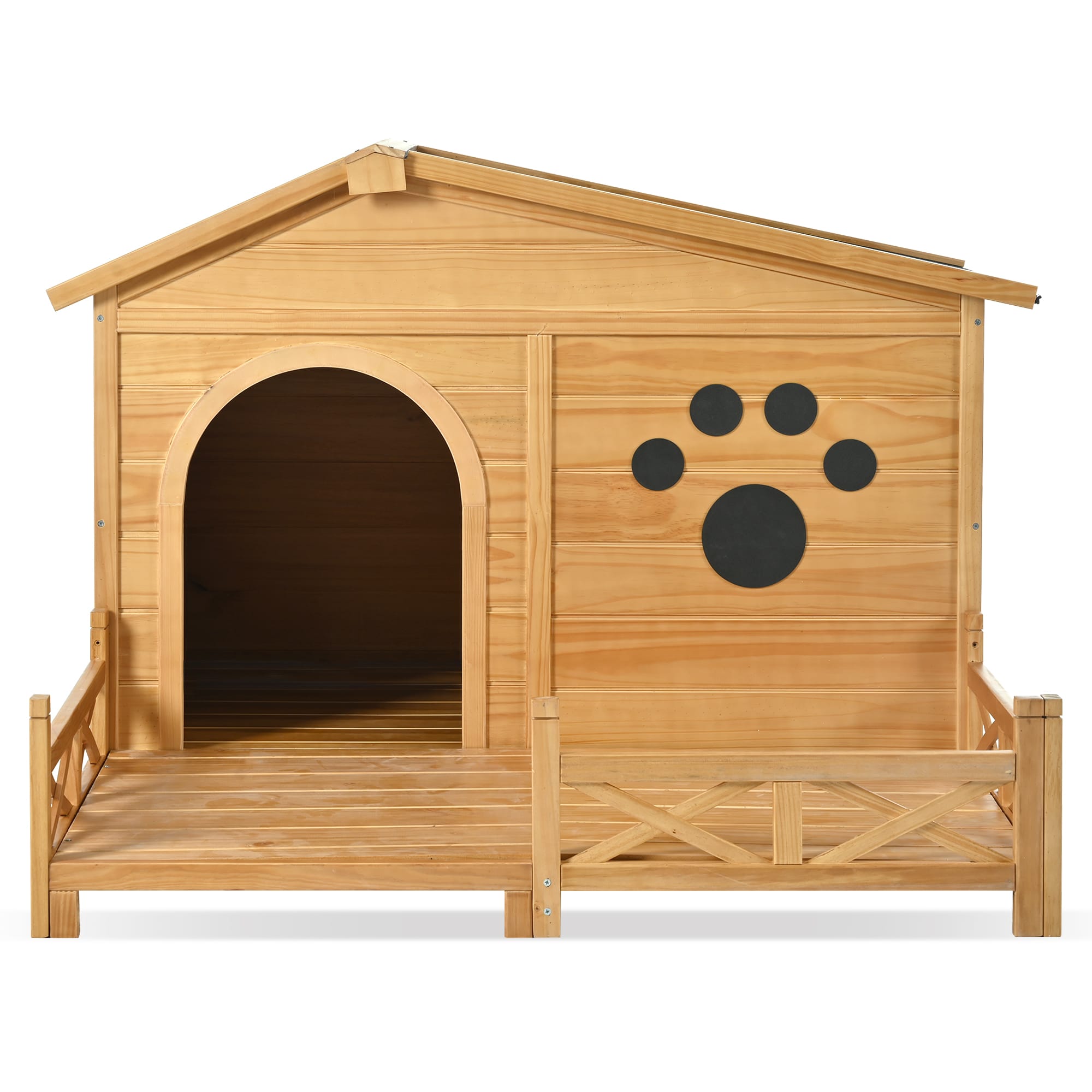 48″ Wooden Dog House with Porch