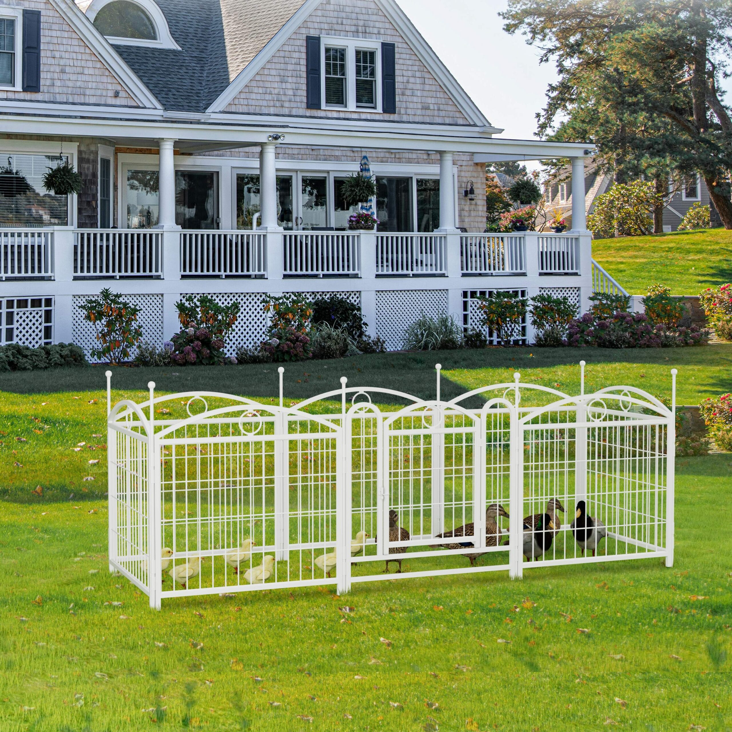 24" 8 Panels Metal Dog Pen