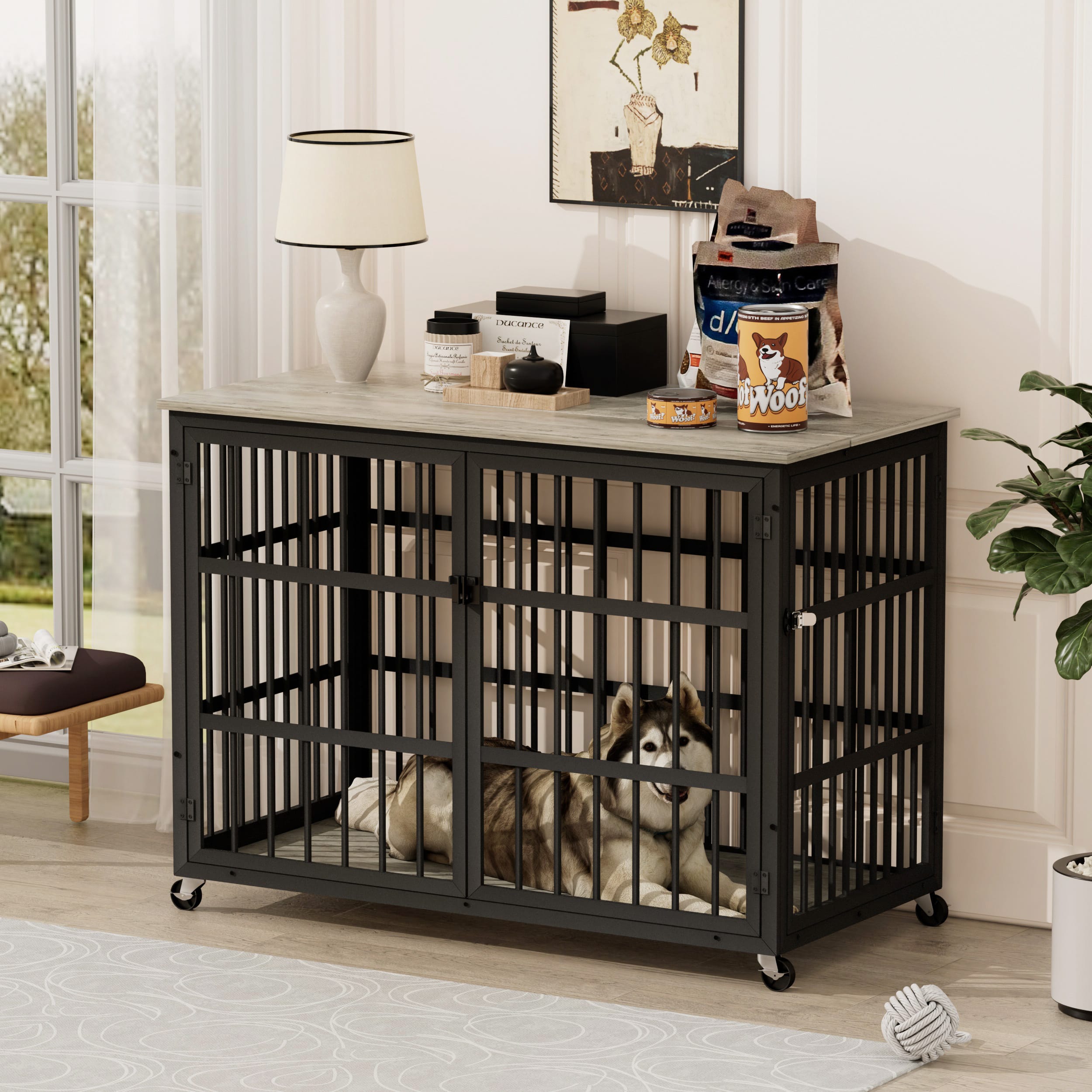 43.3″ Furniture Style Dog Crate