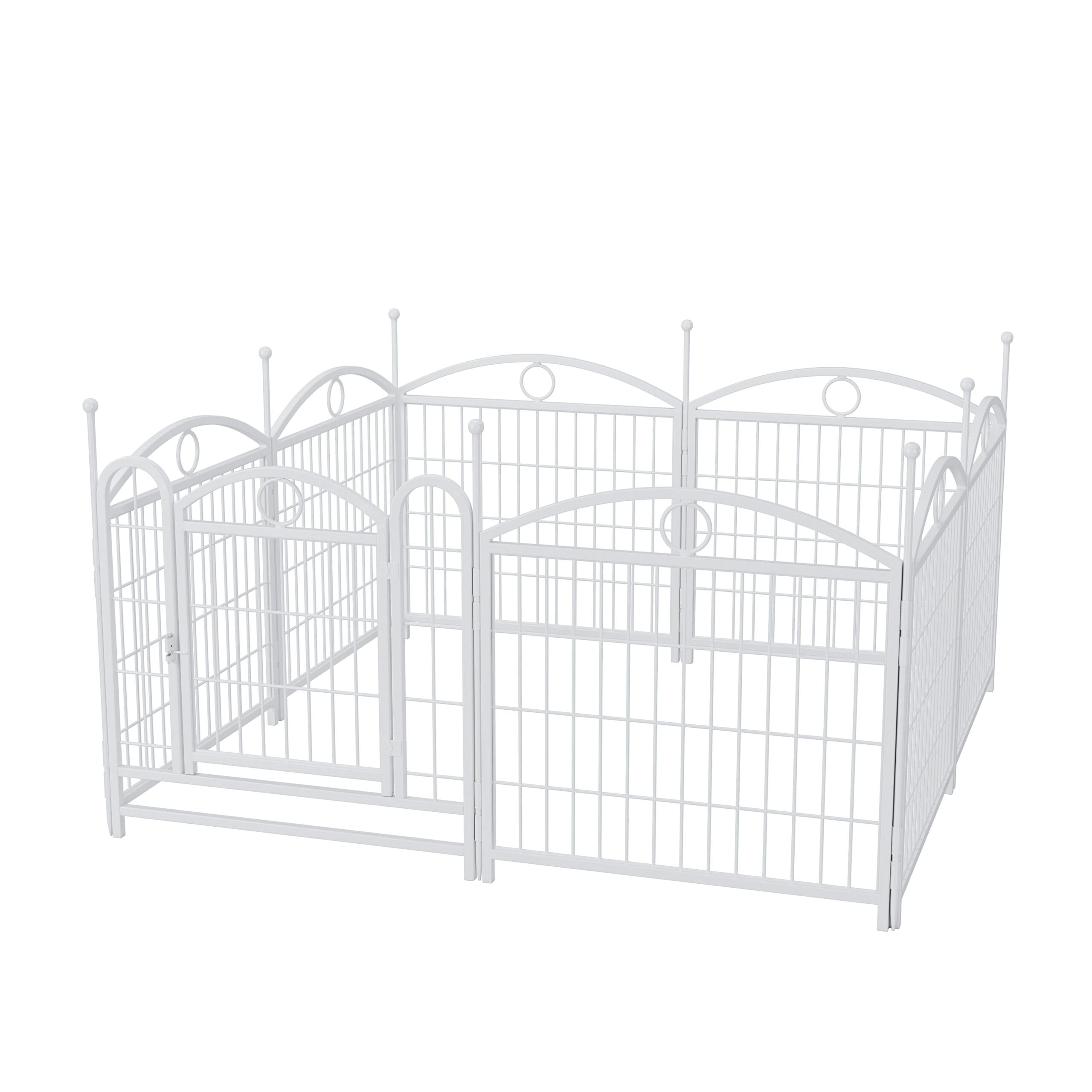 24" 8 Panels Metal Dog Pen