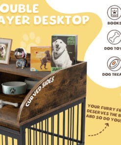 38'' Heavy Duty Dog Crate Furniture