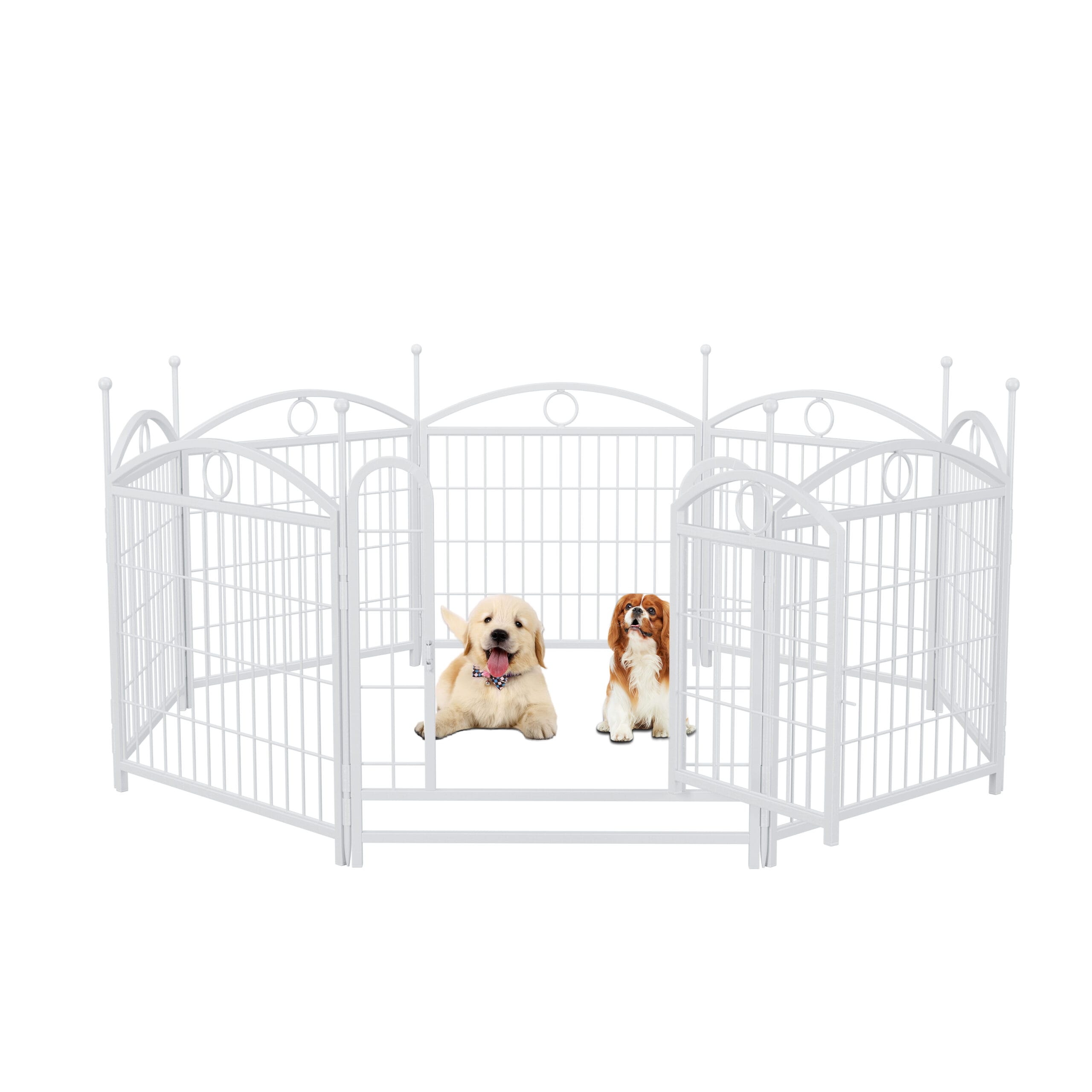 24" 8 Panels Metal Dog Pen