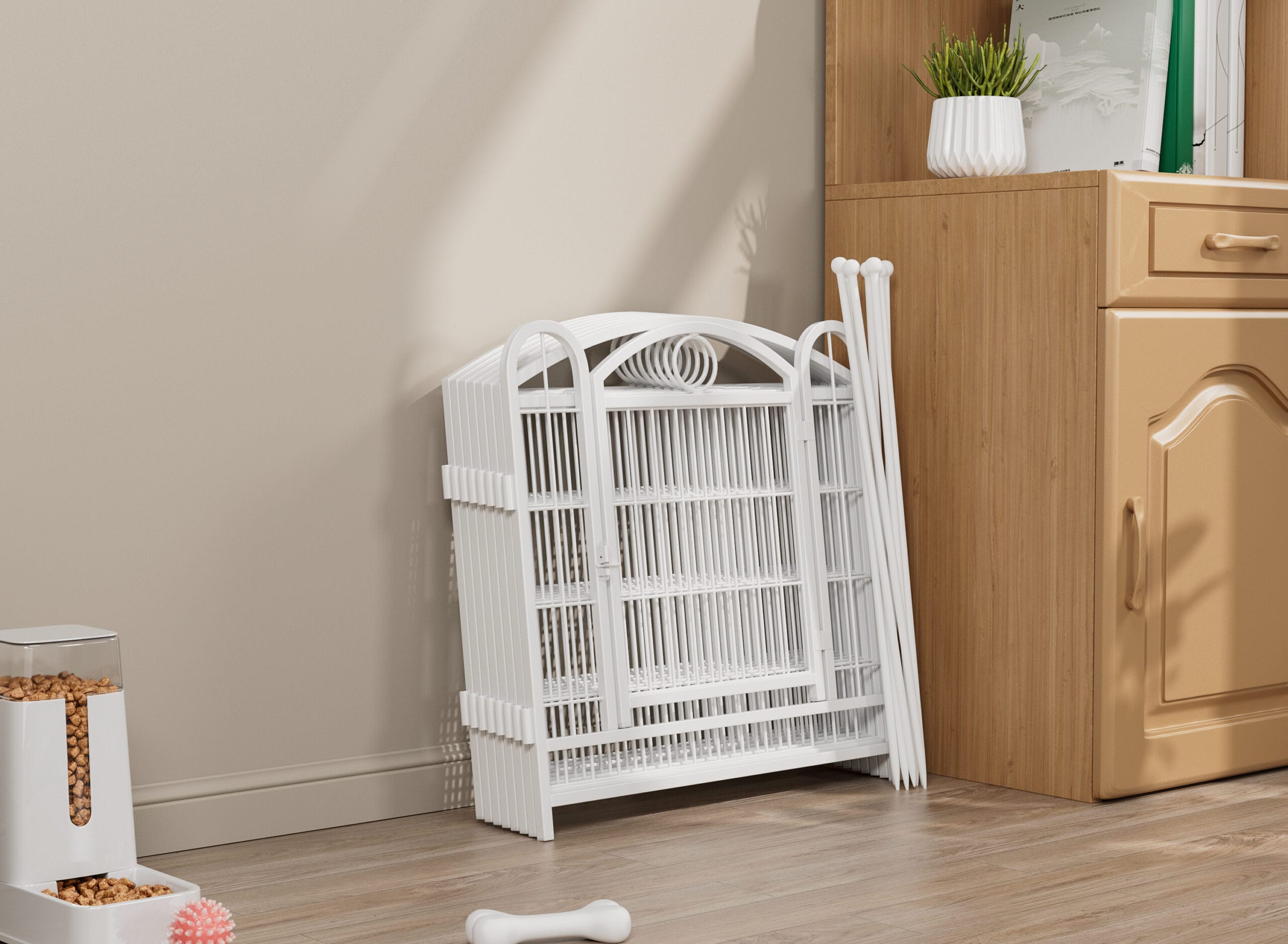 24" 8 Panels Metal Dog Pen