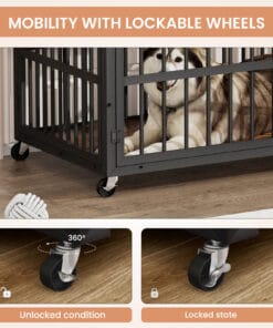 43.3″ Furniture Style Dog Crate