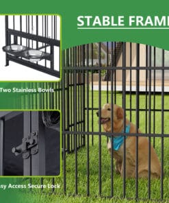 Medium Metal Outdoor Dog Kennel
