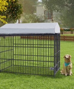 Medium Metal Outdoor Dog Kennel