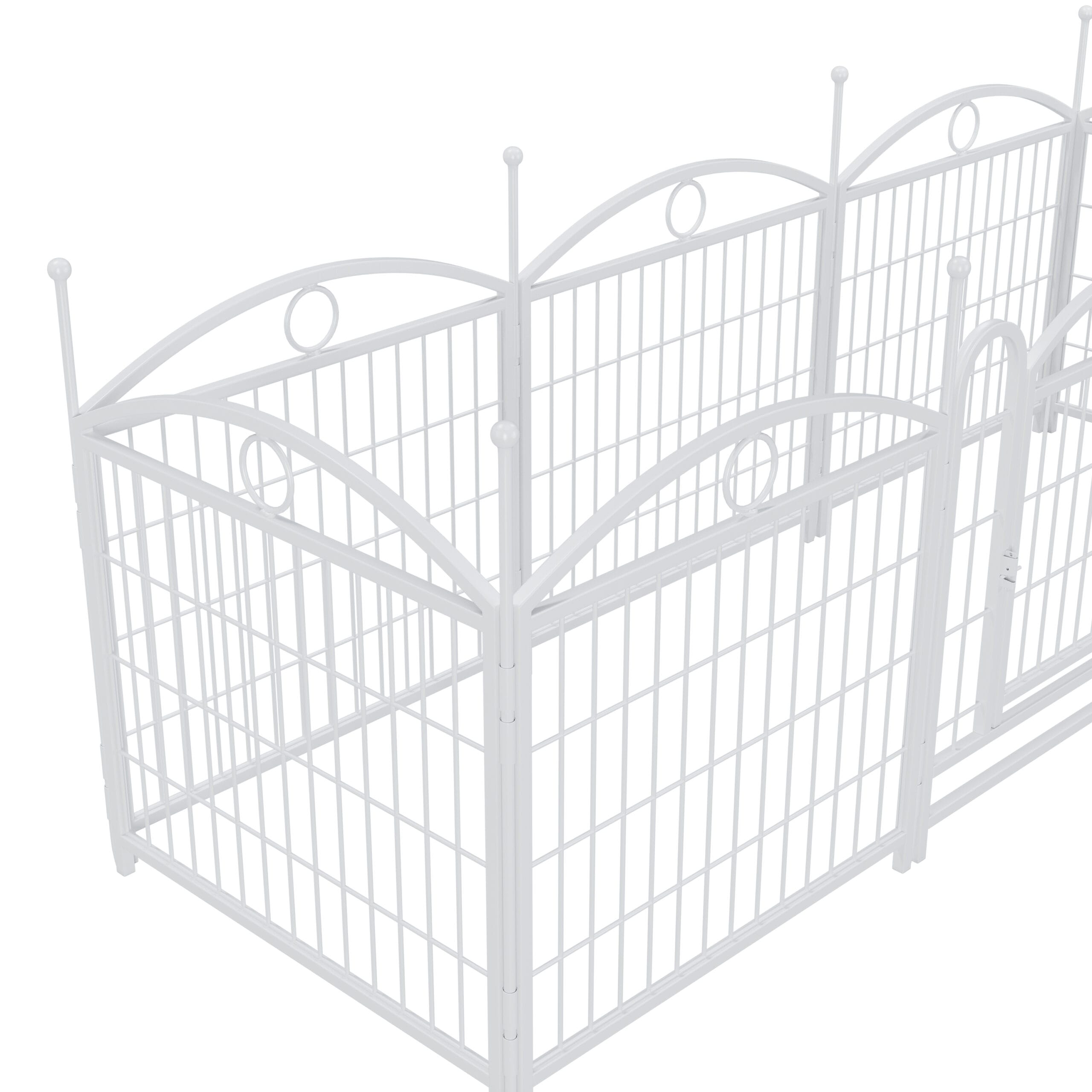 24" 8 Panels Metal Dog Pen