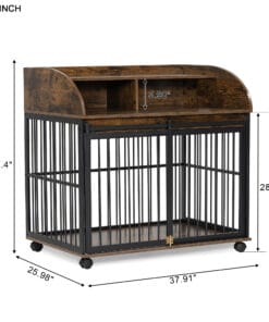 38'' Heavy Duty Dog Crate Furniture