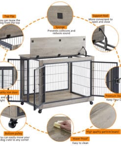 35.58″ Furniture Style Dog Crate