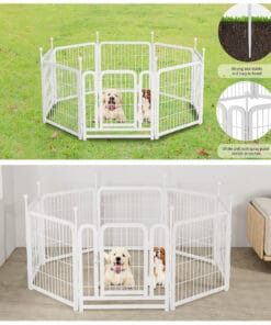 24″ Foldable Metal Dog Fence