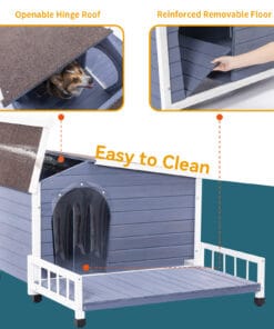 Deluxe Wooden Dog House