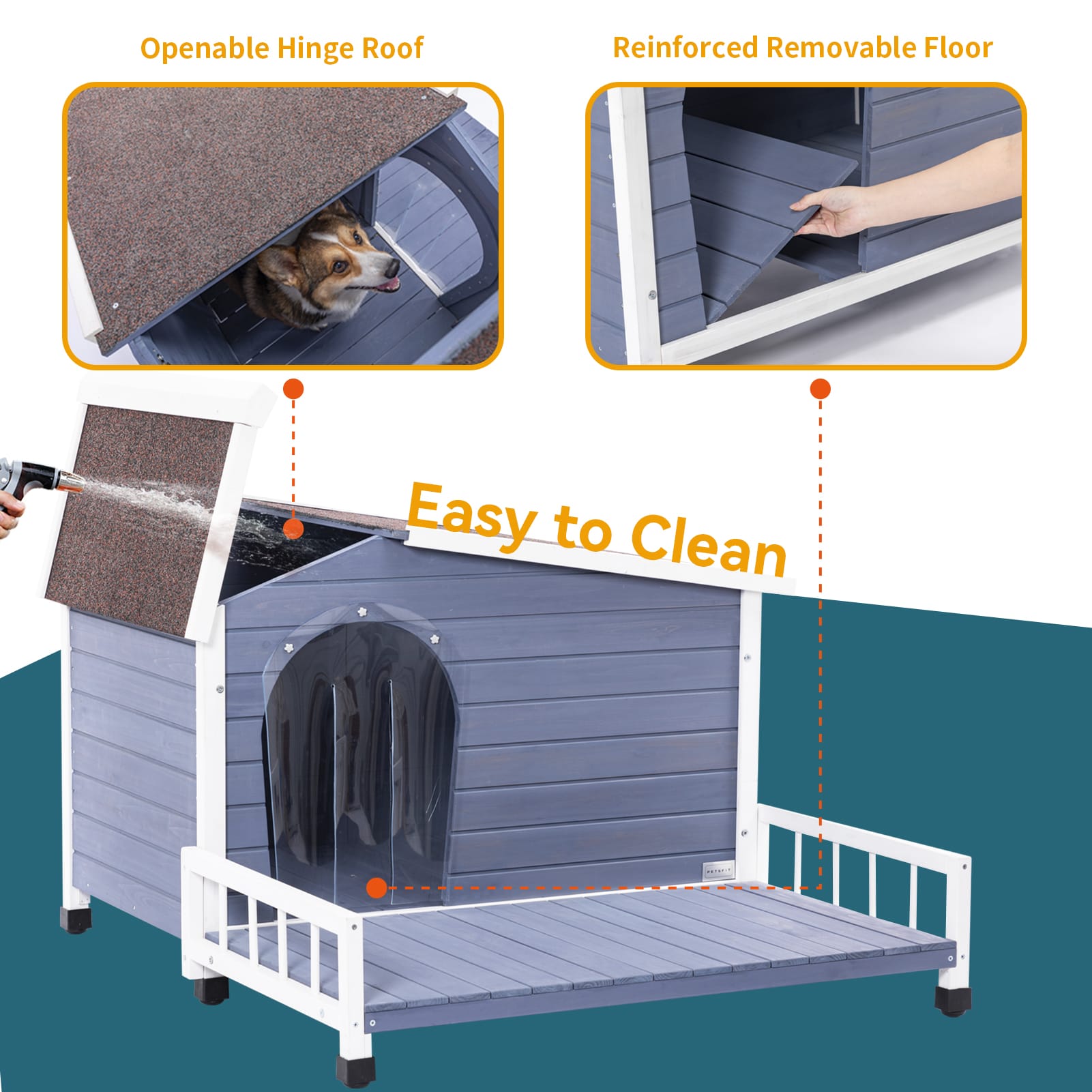 Deluxe Wooden Dog House
