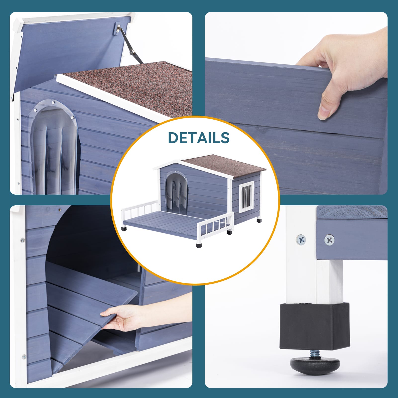 Deluxe Wooden Dog House