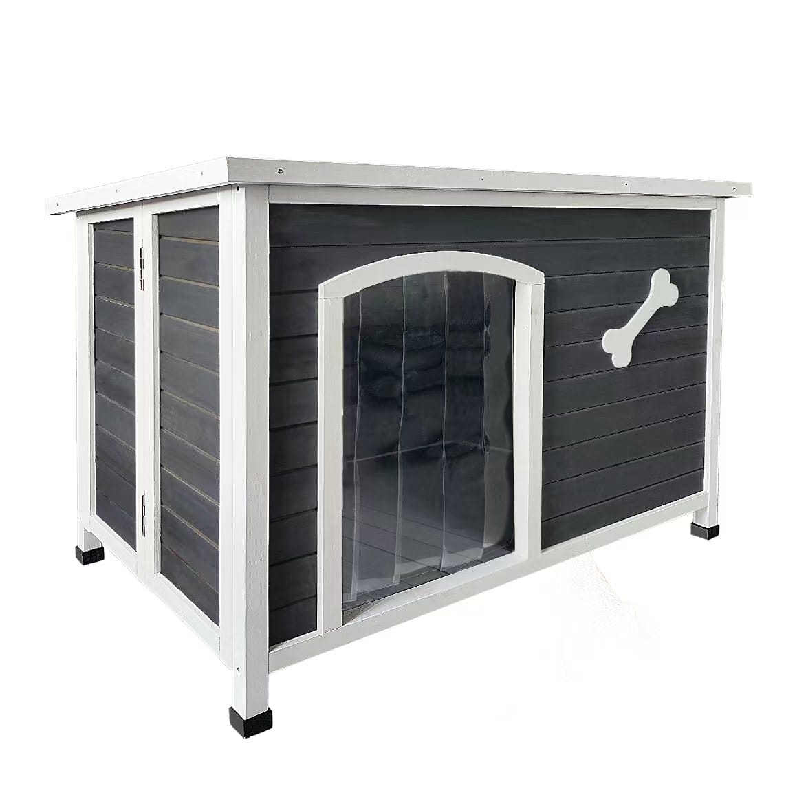 40.55" Wooden Folding Dog House