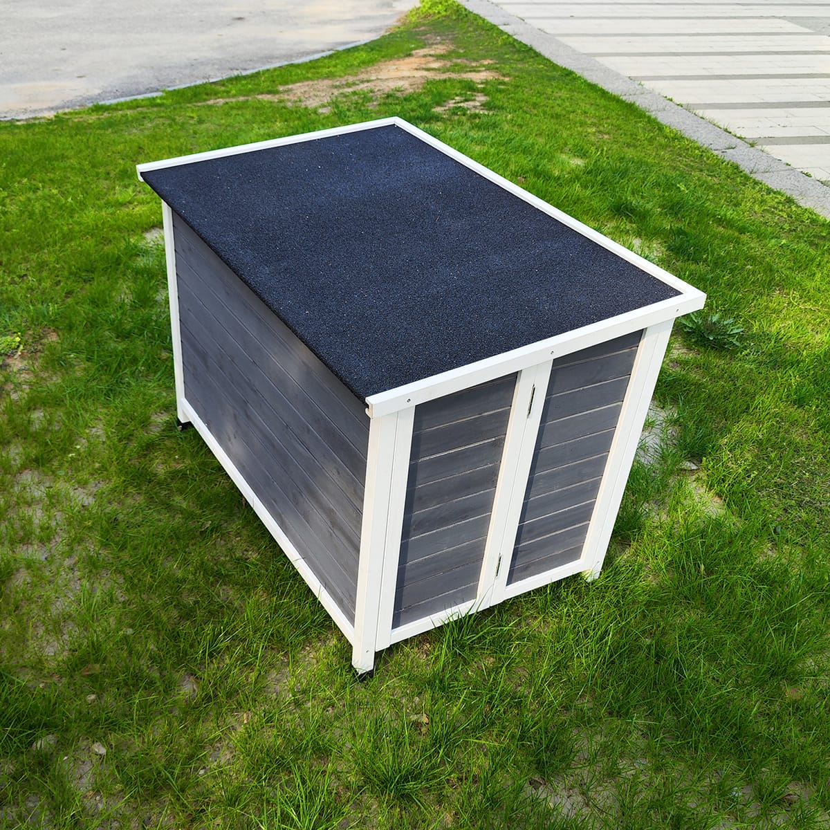 40.55" Wooden Folding Dog House