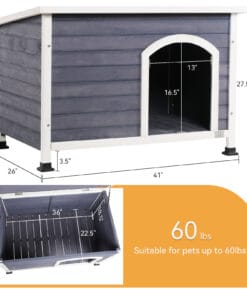 Wooden Outdoor Dog House