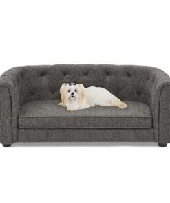 Dog Sofa With Arc-shaped Backrest And Armrests