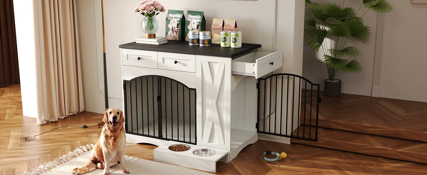 43.3" Farmhouse Dog Crate